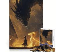 Puzzle Tairn et Andarna Quatrième Aile pour Adolescents, 1000 pièces, Jouet cognitif, Loisir Silencieux, Bords de qualité supérieure, Cadeau de Noël 38x26cm