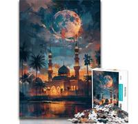 Puzzle Taj Mahal la Nuit 1000 pièces pour Adultes, Jouet éducatif et décompressant (50x75cm)