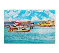 Puzzle Tanzanie 500 pièces Stone Town Zanzibar Tanzanie Puzzle Jeu Œuvre d'art Voyage Souvenir 52x38CM