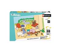 Puzzle T'Choupi à la ferme 30 pièces - Nathan - Enfant 4 ans - Poster inclus