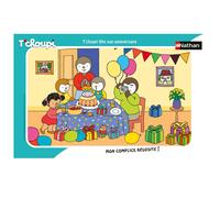 Puzzle t'choupi fête son anniversaire 15 pcs blanc TU