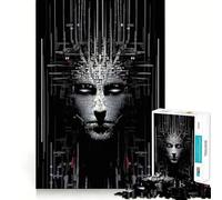 Puzzle Techno Visage pour Adolescents 1000 pièces Améliore la mémoire Amusant et Silencieux Bords précis Cadeau Artistique 38x26cm