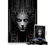 Puzzle Techno Visage pour Adolescents, 1000 pièces, pour stimuler la mémoire, activité à la Maison, Motif à Assembler, 38x52cm