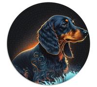 Puzzle Teckel 1000 pièces pour Adultes. Puzzle Stimulant pour Une soirée de Jeux en Famille, décoration intérieure et entraînement cérébral (Taille 67,5 x 67,5 cm).