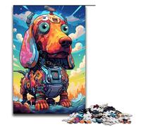 Puzzle Teckel Robot 1000 pièces par SplattersLots of Thick Colorful Adult Jigsaw Puzzles Family Fun Family Game Stress Relief Difficult Challenge 75x50cm