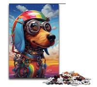 Puzzle Teckel Robot 1000 pièces par SplattersLots of Thick Colorful Adult Jigsaw Puzzles Family Fun Family Game Stress Relief Difficult Challenge 75x50cm