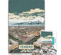 Puzzle Téhéran pour Adolescents, 1 000 pièces, Jeu Stimulant, idéal comme Cadeau pour Toute la Famille, 50x75cm