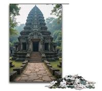 Puzzle Temple Antique 1000 pièces en Bois pour Adultes et Enfants à partir de 12 Ans (38 x 26 cm)