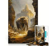 Puzzle Temple Guardian 1000 pièces pour Adolescents, Jeu de réflexion et d'évasion, 38x52cm