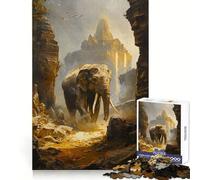 Puzzle Temple Guardian 1000 pièces pour Adolescents Stimule la mémoire Amusant et Relaxant Bords précis Cadeau attentionné 38x26cm