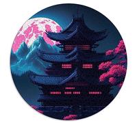 Puzzle Temple Japonais pour Adultes et enfantsPuzzle sphérique 1000 pièces 100% Carton recyclé 67,5x67,5 cm