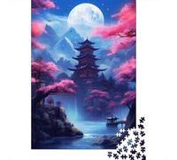 Puzzle Temples Antiques du Japon, Images Personnalisables, Puzzle en Carton 100% recyclé pour Adultes et Adolescents, Cadeau Unique, 1 000 pièces (38 x 26 cm)