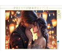 Puzzle · Tendresse - Style Manga | 1000 pièces · Format assemblé 64 × 48 cm · CALVENDO Puzzle