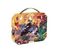 Janod - Puzzle Enfant Terre de Dragons - 54 Pièces - Jeu Educatif Motricité Fine et Concentration - Valisette Poignée - Fabriqué en France et Certifié FSC - Dès 5 Ans, J02609