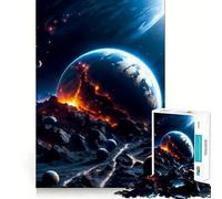Puzzle Terrestre Collision 1000 pièces pour Adolescents, Jeu de logique et de Sens, Divertissement paisible, Bords Lisses, Cadeau créatif 50x75cm