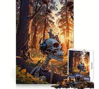 Puzzle tête de Mort Android et Musique pour Adolescents, 1000 pièces, renforcement cérébral, Temps Libre Heureux, Assemblage Solide, Cadeau saisonnier (38x26cm)
