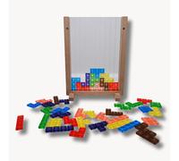 Puzzle Tetris 3d En Bois, Jouets Éducatifs En Bois Montessori Pour Enfants