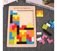 Puzzle Tetris En Bois Coloré Pour Enfants, Jouets Éducatifs Et De Grande Qualité, Cadeau Idéal, 2021