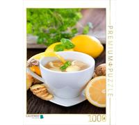 Puzzle · Thé au Gingembre et au Citron | Une illustration tirée du calendrier « Teezeit · Calendrier de… · 1000 pièces · Format assemblé 64 × 48 cm · CALVENDO Puzzle