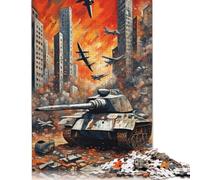 Puzzle The Challenger 2 Tank de 500 pièces, puzzle défi impossible pour adultes de 18 ans et plus, 500 pièces (52 x 38 cm)