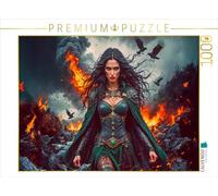Puzzle · The Morrigan, déesse de la Guerre et de la Mort | Mythologie celtique · Dieux, héros et monstres · 1000 pièces · Format assemblé 64 × 48 cm · CALVENDO Puzzle