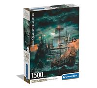 Clementoni - Puzzle Compact 1500 pièces The Pirates Ship - 59,2 x 84,3 cm - Avec poster