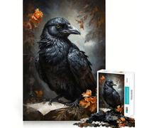 Puzzle The Raven Scholar pour Adultes, 1000 pièces, Jouet Intelligent, Lien Familial, découpe précise, Cadeau saisonnier 38x26cm
