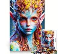 Puzzle The Verdant Muse pour Adultes, 1000 pièces, défi cérébral, Jeu Amusant et Silencieux, découpe précise, décoration Murale 38x26cm