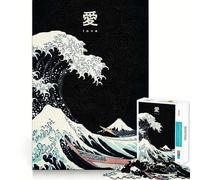 Puzzle The Wave Japan pour Adolescents, 1000 pièces, Jouet d'entraînement cérébral, Image Simple et Amusante à Assembler, Cadeau précieux 38x52cm