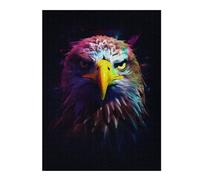 Puzzle Thématique Colorful Eagle Dark BG pour Adultes, 500 PCS