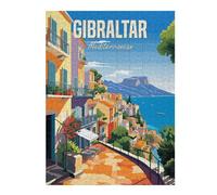 Puzzle Thématique Gibraltar Mediterranean pour Adultes, Format 500 PCS