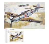 Puzzle Thématique Messerschmitt Bf109 E3 pour Adultes, Format 1000 PCS