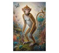 Puzzle Thématique pour Adultes, Motif Magical Monkey Safari, 1000 PCS