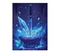 Puzzle Thématique pour Adultes, Motif The Crystalize Sword, 500 PCS