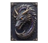 Puzzle Thématique Royal Silver Cyber Dragon pour Adultes, 300 PCS