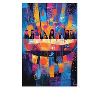 Puzzle Thématique The Last Supper Reinterpreted - Abstract Geometric Expressionism pour Adultes, 1000 PCS