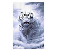 Puzzle Thématique White Tiger in Clouds pour Adultes, Format 1000 PCS