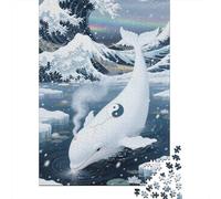 Puzzle Thérapeutique en Bois 1000 Pièces - Baleine | Détente Mentale Et Concentration pour Relaxation