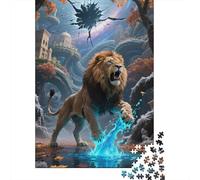 Puzzle Thérapeutique en Bois 1000 Pièces - Lion | Détente Mentale Et Concentration pour Relaxation