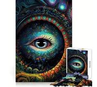 Puzzle Third Eye Field pour Adolescents, 1000 pièces, Jouet Pure Logic, Silencieux, Calme, aux Contours Nets, décoration Murale 38x26cm