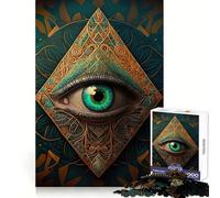 Puzzle Third Eye pour Adolescents, 1000 pièces, idéal pour stimuler la mémoire, se détendre et créer Un Cadeau Exceptionnel 38x26cm