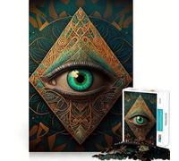 Puzzle Third Eye pour Adolescents, 1000 pièces, pour stimuler la mémoire, activité à la Maison, Motif à Assembler, 38x52cm