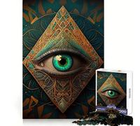 Puzzle Third Eye pour Adolescents, 1000 pièces, pour stimuler la mémoire, activité à la Maison, Motif à Assembler, 38x52cm