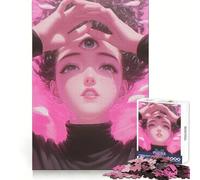 Puzzle Third Eye Sorrow pour Adolescents, 1000 pièces, Jouet Pure Logic, décoration Murale Calme et épurée 50x75cm