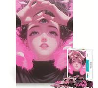 Puzzle Third Eye Sorrow pour Adolescents, 1000 pièces, Jouet Pure Logic, décoration Murale Calme et épurée 50x75cm