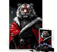 Puzzle Tiger Crimson Warrior pour Adultes, 1000 pièces, stimule la mémoire, apaise et divertit, découpe de qualité supérieure, Cadeau attentionné 50x75cm