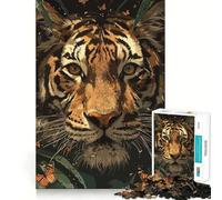 Puzzle Tiger King pour Adultes, 1000 pièces, Jeu de logique et d'habileté, à découper avec précision, pièce de Collection 38x52cm