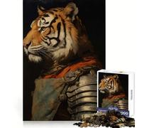 Puzzle Tiger Knight 1000 pièces pour Adultes et Adolescents, Jouet cognitif, Loisir Amusant, Motif à Assembler, Cadeau Festif 38x26cm