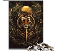 Puzzle Tigre 1000 pièces pour Adultes et Adolescents, pour Un Moment de détente et de Partage, pour Un Amour de Couple Plus Intense (50x75cm)
