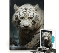 Puzzle Tigre de Sibérie 1000 pièces pour Adolescents, Jeu d'exercice Mental, Relaxation, Design, Assemblage, liste de souhaits du Père Noël 38x52cm